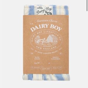Dairy Boy Garden Bed Boxer Shorts NWT blue pinstripe size S/M
